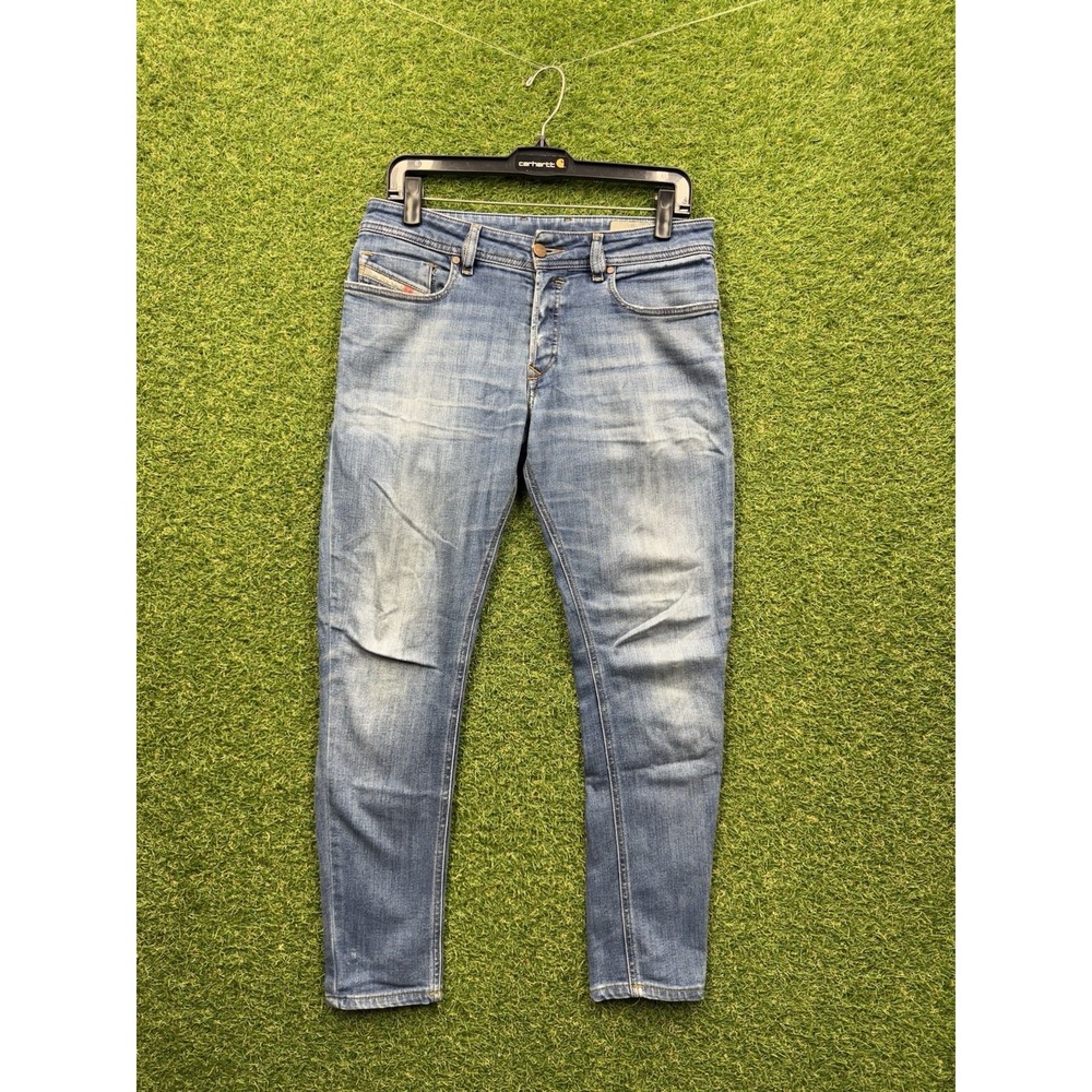 Diesel Sleenker Slim Skinny Jeans Mens 32x28 Blue Denim Pants Medium Stretch